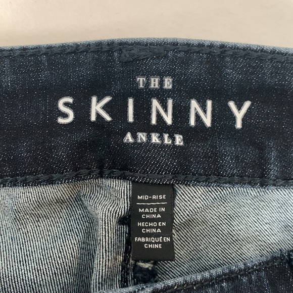 White House Black Market Studded Skinny Ankle Jeans - Picture 4 of 5